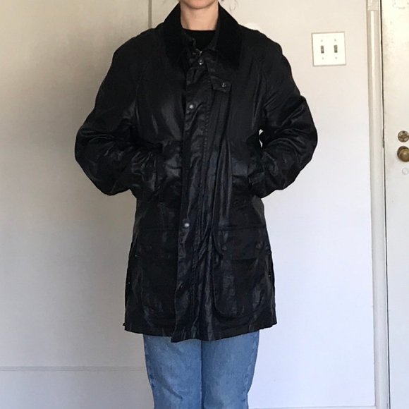 Barbour Wax Jacket (Black) Size Large - Picture 6 of 6